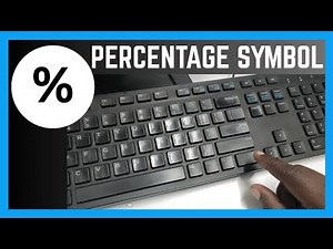 How To Insert Percentage % Symbol On A Document | Keyboard Symbol