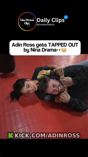Nina drama on Instagram: "Adin Ross Gets TAPPED OUT By Nina Drama! 😂 Did that just happen?! Watch the hilarious, shocking moment where Adin Ross gets completely TAPPED OUT by none other than Nina Drama! No, this isn’t a professional fight—it’s even better! Tune in to see the full, chaotic, and funny sequence of events that led to the legendary streamer admitting defeat to Nina. Her reaction is priceless, and Adin’s surrender is a moment of internet history! You won’t believe who’s the true subm
