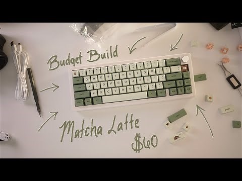 GMK 67 build + soundtest | ciy sakura switches + matcha latte keycaps | budget custom keyboard