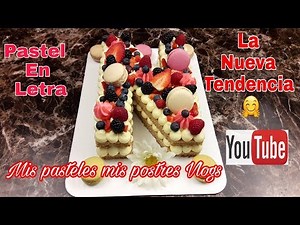 Pastel De Letra Tendencia 2018