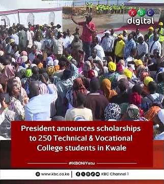 President Ruto to sponsor 250 students at Lunga Lunga Technical and Vocational College