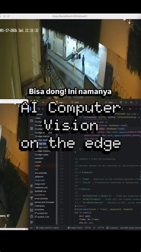 berkarya.ai on Instagram: "Jalanin computer vision AI di mini PC kamu, tanpa cloud, dengan performa optimal? Bisa! Ini namanya AI Computer Vision on the Edge Sneak peek sedikit dari engine yang lagi kami bangun: video-processing + inference engine. Sudah jalan natively di Apple mini PC, dan performance-nya kenceng karena: - Hardware video decode/encode (VideoToolbox) - Zero-copy buffer pipeline - Metal GPU preprocessing & postprocessing - Fused compute kernels - CoreML Neural Engine @berkarya.ai