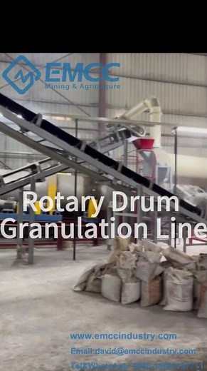 Rotary DRUM GRANULATION LINE #Granulator #DrumGranulator #FertilizerGranulator