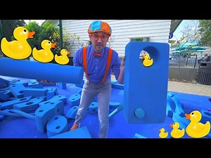 Blippi at an Outdoor Children's Museum | Learn about Fossils and More! - Videos For Kids