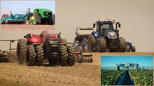 Autonomous tractors, high technology in agriculture