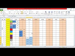 Membuat Roster Pelajaran Di excel