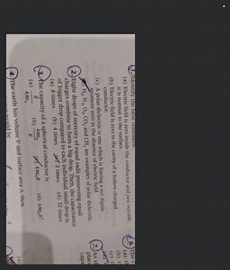 Identify the false state(a) Electric field is zero inside the ... | Filo