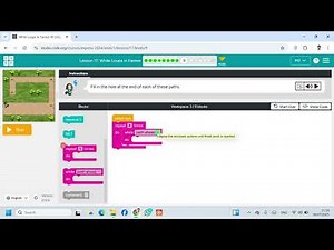 Lesson 17 While Loops in Farmer 9 Express Course code org #Coding #Gmaing #Website