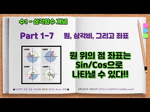 수1 삼각함수 개념정리 사인(Sin)은 y좌표, 코사인(Cos)은 x좌표이다?