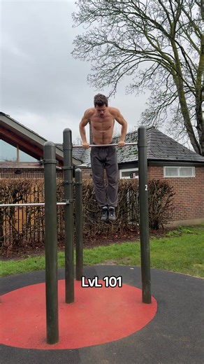 Pulling strength is built in levels, not shortcuts 🔗. If you can’t pull yet, that’s just your starting point, not a weakness 🧠. Scap pulls, banded reps, and negatives lay the foundation 💪. Chest-to-bar and high pulls bridge the gap to explosive power 🔥. Each level prepares your body for the next demand 📈. Earn every step, and the muscle up becomes the result, not the goal 🏆. #workout #calisthenics #fitness #exercise #strength