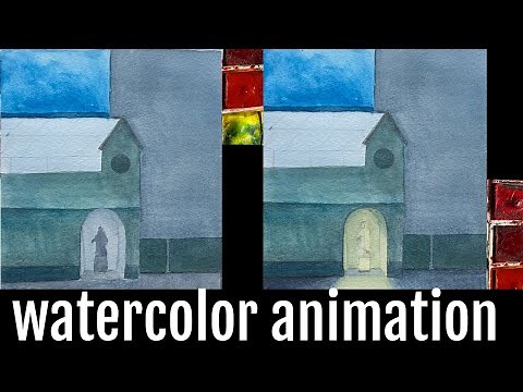 HOW TO DO A WATERCOLOR ANIMATION/ Beginners
