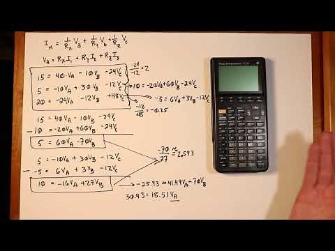 Solving Simultaneous Equations for Electrical Circuits