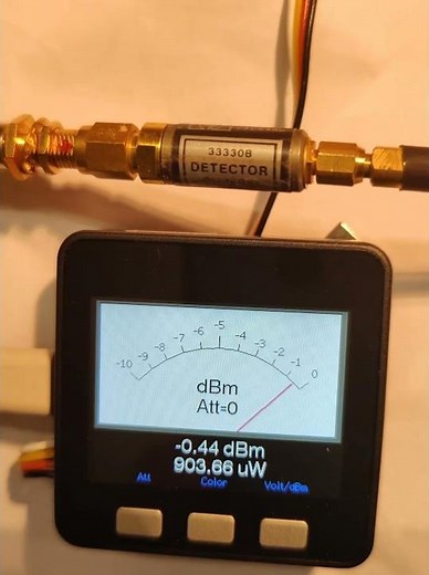 F1CJN RF Power Meter using a HP33330B detector.