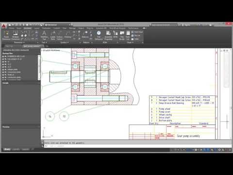 AutoCAD Mechanical Associative Balloons and Bills of Materials