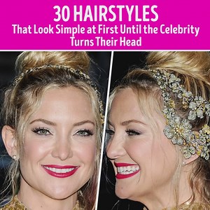28K views · 309 reactions | 30 Hairstyles That Look Simple at First Until the Celebrity Turns Their Head | CelebRatings | Facebook