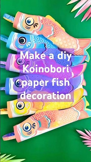DIY koinobori fish paper kite, printable template happythought.co.uk #koinobori #happythought #japan