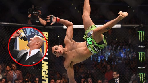 Tony Ferguson tries ‘The Rock’s’ finishing move ahead of ‘50-50’ boxing debut vs. Salt Papi