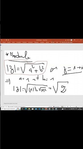 Module et Argument d’un nombre complexe