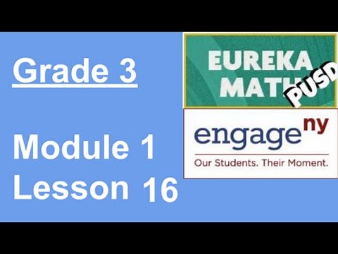 EngageNY Grade 3 Module 1 Lesson 16