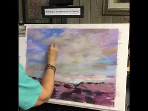 Sunday Studio Pastel Painting Demo: Clouds and Skies