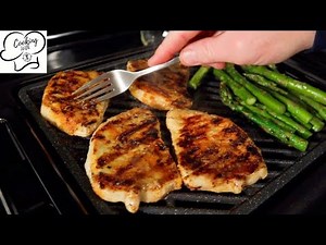 Part 2: Cooking Pork Chops & Asparagus / Granitestone Diamond Smokeless Grill