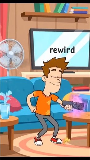 Cartoon Magic Remote: Reverse Button Gone Wrong! 📺🔄😂