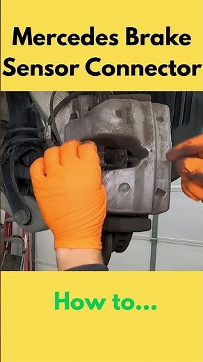 How to disconnect the Mercedes brake sensor (wear indicator) #brakerepair #diy #mercedesbenz