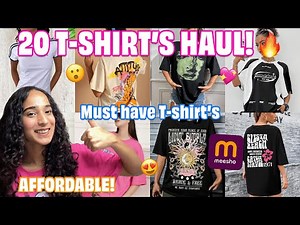*HUGE* MEESHO T-SHIRT HAUL🔥 | MUST HAVE | AFFORDABLE T-SHIRTS | OVERSIZED T-SHIRTS, TOPS 🤩❤️