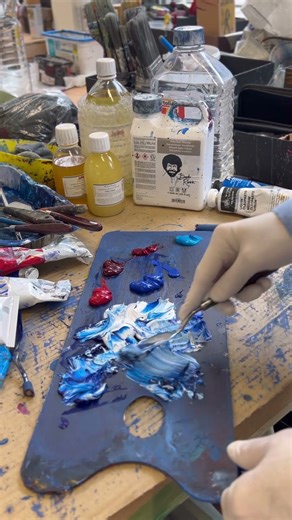 Mixing Paints #hues #oil #paint Part 1 #oilpainting #art #paintmixing #arttechnique #artist #colors