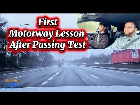 First MOTORWAY LESSON After Passing The Test | Educational Lesson On Motorway!