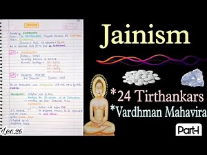 Jainism || Vardhman Mahavir || Ancient History || Lec.26 || Handwritten notes || An Aspirant !