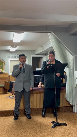 Sis Anita and Bro Austin singing | Faith Tabernacle Apostolic Church