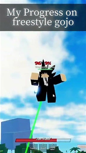 So i made freestyle gojo in tsb #roblox #thestrongestbattlegrounds #skillbuilder