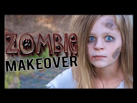 Cheap and Easy ZOMBIE Hair and Makeup Tutorial | Halloween Series