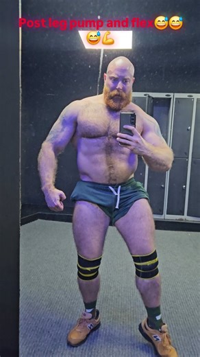 Vikingmuscle🐻 on Instagram: "When you train legs so hard you cant walk..🥵💦 Better get on that winter bulk. #musclebear #hairymuscle #beastmode #winterbulk #bodybuilding #bigmuscle #musclebear #hairyman #bigguysdoitbetter #legday #liftheavy #gymaddict #instahunk #bigdaddy #bigger #swole #gaintrain #sweaty"