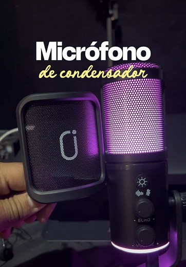 Micrófono de Condensador para Podcasts y Creación de Contenido