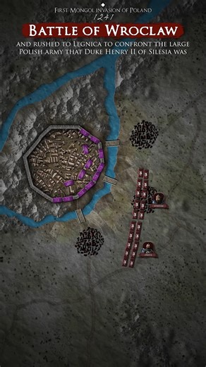 Mongols vs Poland: The Battle of Wrocław in 1241 The Battle of Wrocław in 1241 was a crucial conflict during the Mongol invasion of Poland. As Mongol forces swept through Europe, they targeted Wrocław, a key Polish city. The local defenses, led by Duke Henry II the Pious, aimed to safeguard their territory against the formidable Mongols. Despite a valiant effort, the Polish forces were overwhelmed by the Mongol cavalry's strategic brilliance and superior mobility. The battle ended in a decisive 