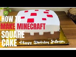 Minecraft Birthday Square Cake Tutorial | Step-by-Step Recipe & Decorating Guide