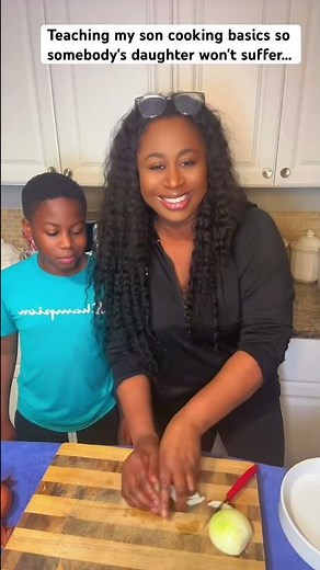 Teaching my son cooking basicss…