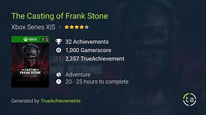 The Casting of Frank Stone Achievements