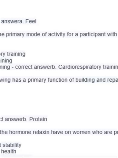 AFAA GFI – Practice Exam (Latest-Aligned) Main Exam Domains Foundations of Group Exercise Anatomy, Physiology & Kinesiology Exercise Programming & Choreography Cueing, Coaching & Motivation Safety, Injury Prevention & Modifications Special Populations Professionalism & Ethics Sample AFAA GFI Practice Questions (with Correct Answers) 1. The primary role of a group fitness instructor is to: A. Entertain participants B. Ensure safe, effective, and motivating exercise experiences ✅ C. Diagnose injur