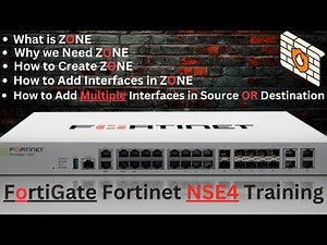 How to Create ZONE in FortiGate Fortinet Firewall | Fortinet NSE4 Training