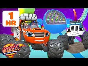 1 HOUR of Blaze's SILLY Rescues & Transformations! w/ AJ #2 | Blaze and the Monster Machines