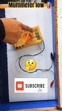 Multimeter low battery show #aazadtechnology #smartphone #electrical #changebattery