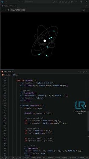 ⚛️ Así “se ve” un átomo… en JavaScript 🤯