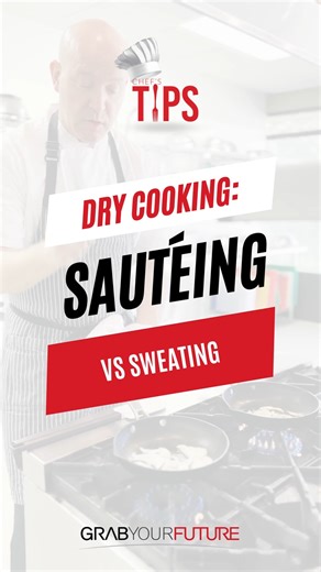 Chef's Tips #32 - Sautéing vs Sweating Did you know that you can SWEAT vegetables?  Today, Chef Carrey goes over the differences between sweating and sautéing  Share this post so the cooks in your life know, too! #CulinaryArts #CulinaryArtsSchool #Sauteing #Sweating #CookingTechniques #FoodTips #ChefsTips #LetsCook #GrabYourFuture #ColumbiaCollegeDC #ViennaVA | Columbia College Washington D.C. | Facebook