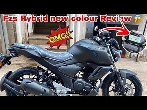 Finally 😱Fzs hybrid New Matt black colour | Review
