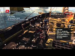 Assassins Creed 4 (Black Flag): Destorying Hunter Ships (Max Wanted Level!)