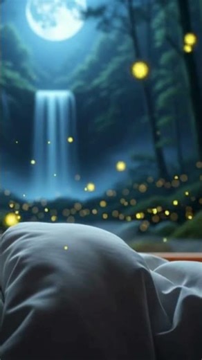 Calming Moonlit Evening Fireflies Floating Peaceful Piano Music Study, Relaxation & Restful Sleep