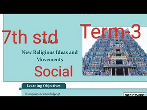 1.New Religious Ideas and Movements (book back answers) 7th std History/Term-3